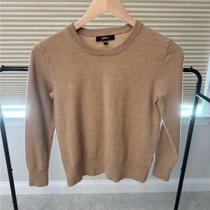 Quince Women's Crewneck Sweater in Camel Brown